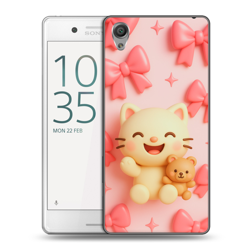 Пластиковый чехол на Sony Xperia X Performance с принтом для девочек Пластиковый чехол на Sony Xperia X Performance с принтом для девочек