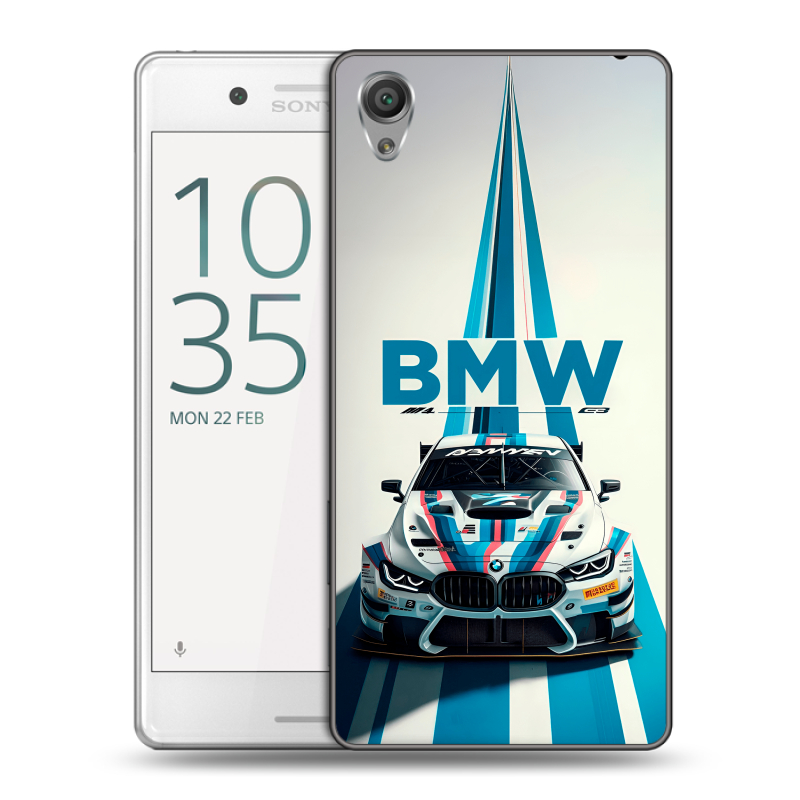 Пластиковый чехол на Sony Xperia X Performance с принтом БМВ BMW Пластиковый чехол на Sony Xperia X Performance с принтом БМВ BMW