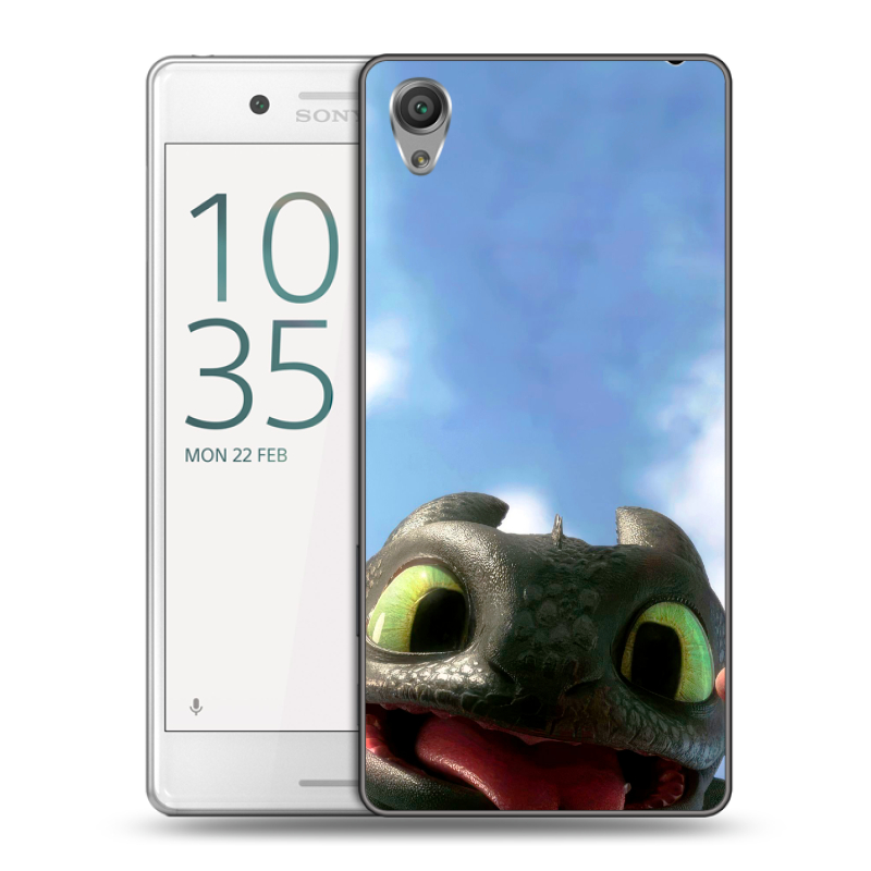 Пластиковый чехол на Sony Xperia X Performance с принтом Как приручить дракона Пластиковый чехол на Sony Xperia X Performance с принтом Как приручить дракона