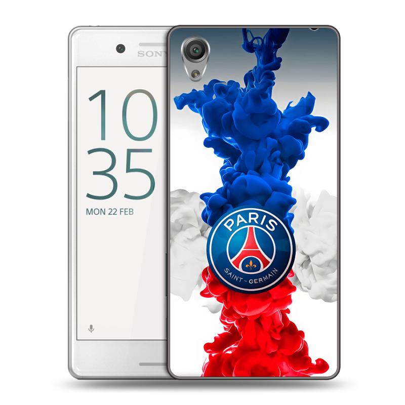 Пластиковый чехол на Sony Xperia X Performance с принтом PSG ПСЖ Пластиковый чехол на Sony Xperia X Performance с принтом PSG ПСЖ