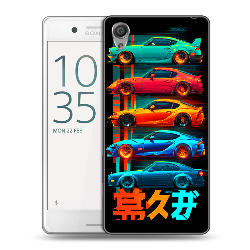Пластиковый чехол на Sony Xperia X Performance с принтом машины тачки Пластиковый чехол на Sony Xperia X Performance с принтом машины тачки
