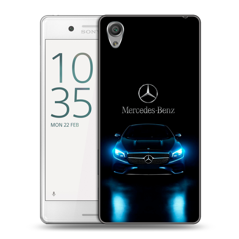 Пластиковый чехол на Sony Xperia X Performance с принтом Mercedes Мерседес Пластиковый чехол на Sony Xperia X Performance с принтом Mercedes Мерседес