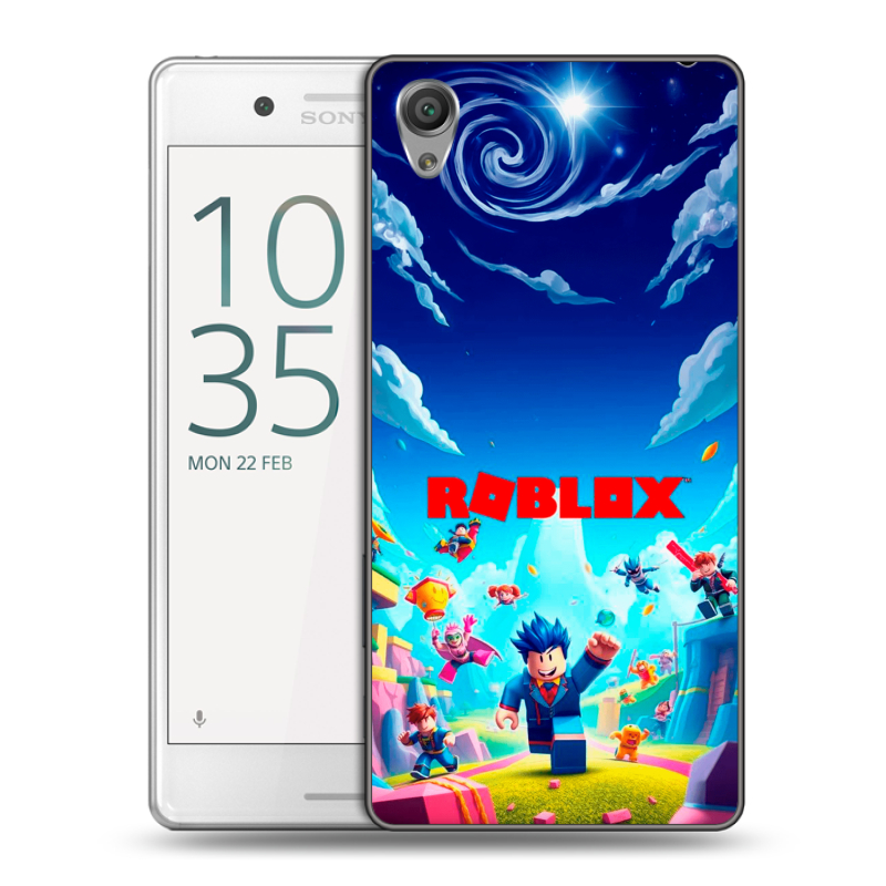 Пластиковый чехол на Sony Xperia X Performance с принтом Roblox Роблокс Пластиковый чехол на Sony Xperia X Performance с принтом Roblox Роблокс