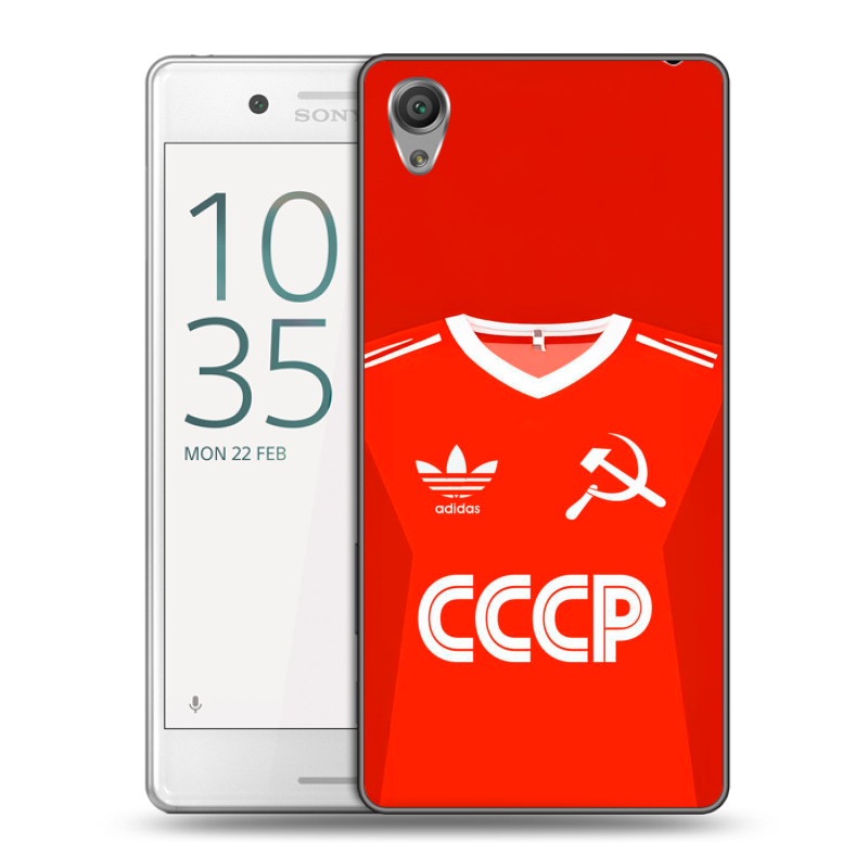 Пластиковый чехол на Sony Xperia X Performance с принтом Флаг Герб СССР Пластиковый чехол на Sony Xperia X Performance с принтом Флаг Герб СССР