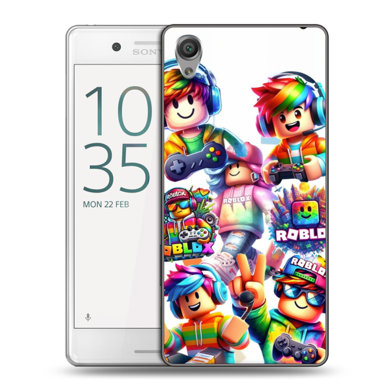 Пластиковый чехол на Sony Xperia X Performance с принтом Roblox Роблокс Пластиковый чехол на Sony Xperia X Performance с принтом Roblox Роблокс