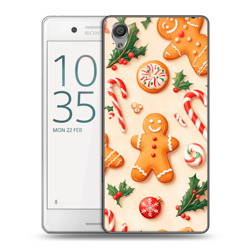 Пластиковый чехол на Sony Xperia X Performance с принтом Новый год Пластиковый чехол на Sony Xperia X Performance с принтом Новый год