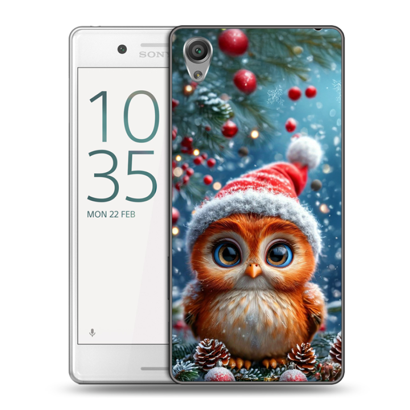 Пластиковый чехол на Sony Xperia X Performance с принтом Новый год Пластиковый чехол на Sony Xperia X Performance с принтом Новый год