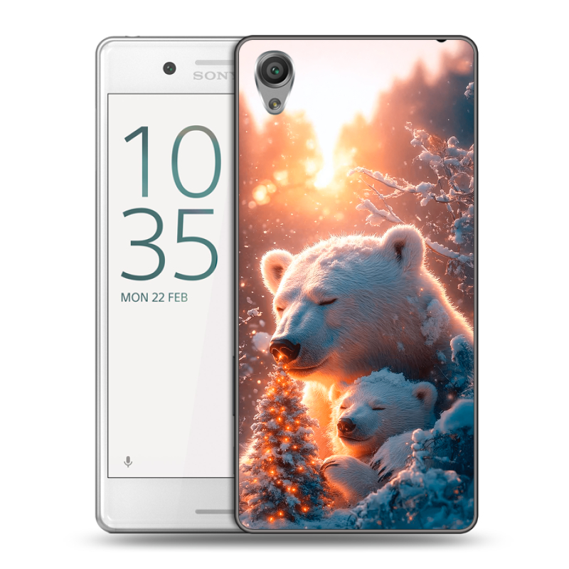 Пластиковый чехол на Sony Xperia X Performance с принтом Новый год Пластиковый чехол на Sony Xperia X Performance с принтом Новый год