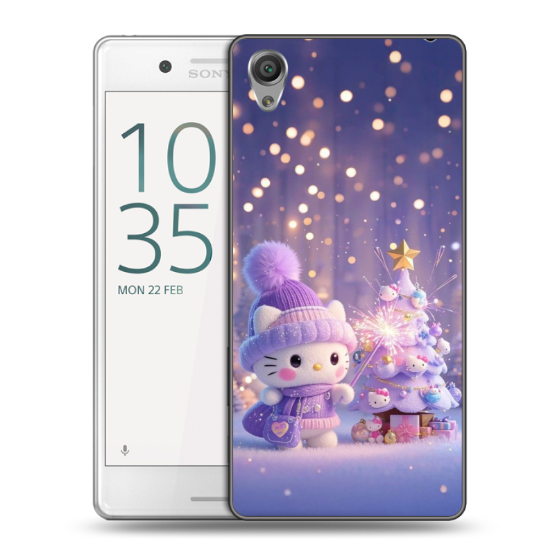 Пластиковый чехол на Sony Xperia X Performance с принтом Новый год Пластиковый чехол на Sony Xperia X Performance с принтом Новый год