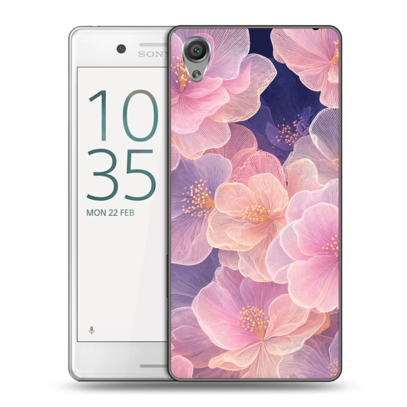 Пластиковый чехол на Sony Xperia X Performance с принтом женский Пластиковый чехол на Sony Xperia X Performance с принтом женский