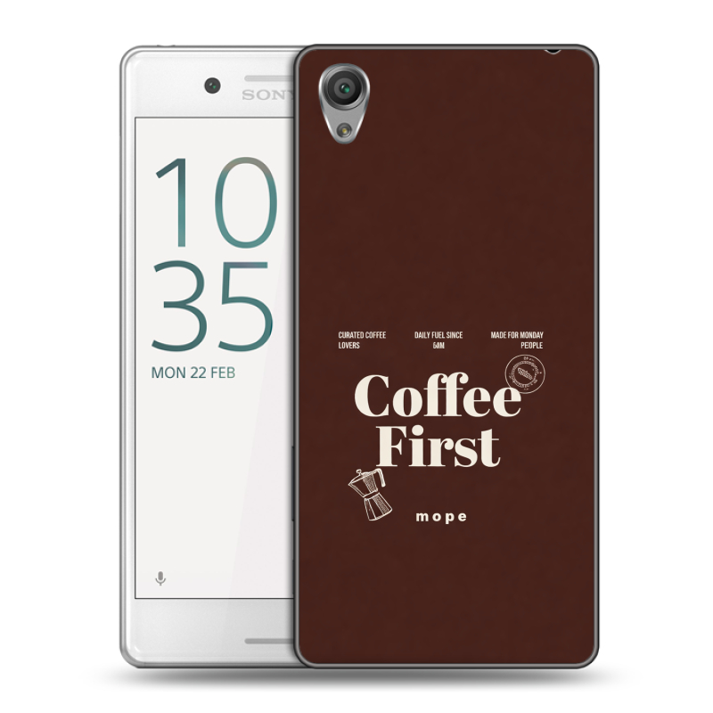 Пластиковый чехол на Sony Xperia X Performance с принтом женский Пластиковый чехол на Sony Xperia X Performance с принтом женский
