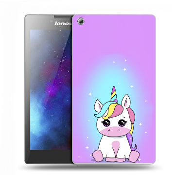 Силиконовый чехол на планшета Lenovo Tab 3 7 с принтом Единорог Силиконовый чехол на планшета Lenovo Tab 3 7 с принтом Единорог