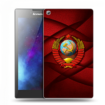 Силиконовый чехол на планшета Lenovo Tab 3 7 с принтом Герб СССР Силиконовый чехол на планшета Lenovo Tab 3 7 с принтом Герб СССР