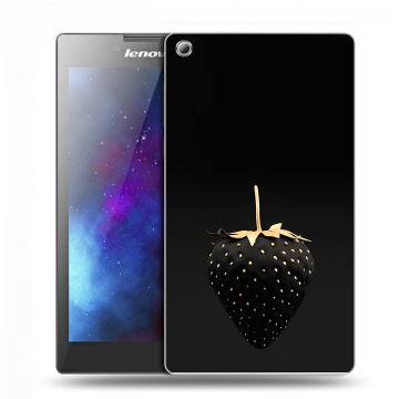 Силиконовый чехол на планшета Lenovo Tab 3 7 с принтом Черная клубника Силиконовый чехол на планшета Lenovo Tab 3 7 с принтом Черная клубника