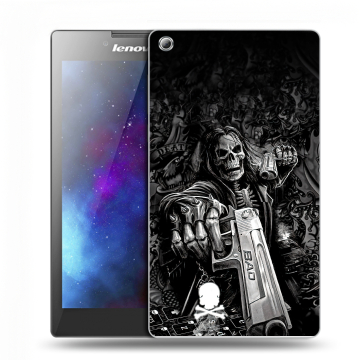 Силиконовый чехол на планшета Lenovo Tab 3 7 с принтом Скелет Силиконовый чехол на планшета Lenovo Tab 3 7 с принтом Скелет