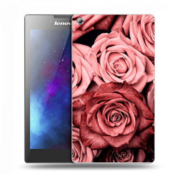 Силиконовый чехол на планшета Lenovo Tab 3 7 с принтом Цветы розы Силиконовый чехол на планшета Lenovo Tab 3 7 с принтом Цветы розы