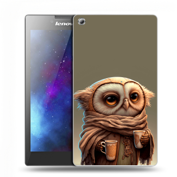 Силиконовый чехол на планшета Lenovo Tab 3 7 с принтом Сова Силиконовый чехол на планшета Lenovo Tab 3 7 с принтом Сова