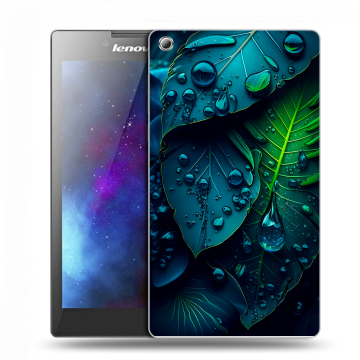 Силиконовый чехол на планшета Lenovo Tab 3 7 с принтом Листья Силиконовый чехол на планшета Lenovo Tab 3 7 с принтом Листья