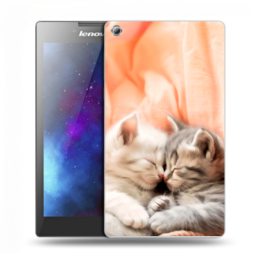 Силиконовый чехол на Lenovo Tab 3 7 с принтом Котята