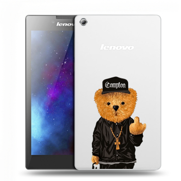 Силиконовый чехол на Lenovo Tab 3 7 с принтом Мишка