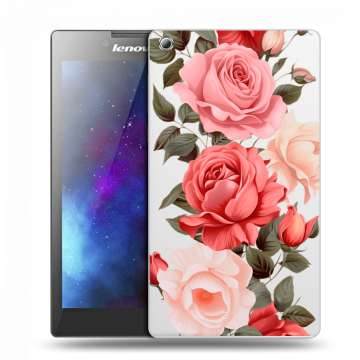 Силиконовый чехол на Lenovo Tab 3 7 с принтом Розы