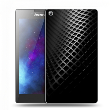 Силиконовый чехол на Lenovo Tab 3 7 с принтом Текстура металла
