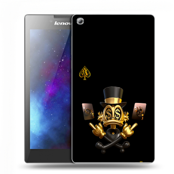 Силиконовый чехол на Lenovo Tab 3 7 с принтом Золотой скрудж макдак
