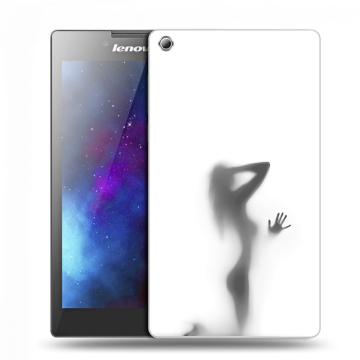 Силиконовый чехол на Lenovo Tab 3 7 с принтом Силуэт
