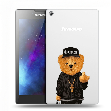 Силиконовый чехол на Lenovo Tab 3 7 с принтом Плюшевый медведь