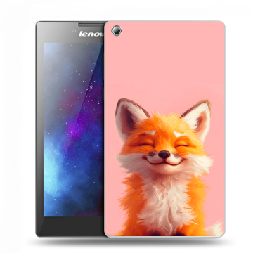 Силиконовый чехол на Lenovo Tab 3 7 с принтом милая лиса
