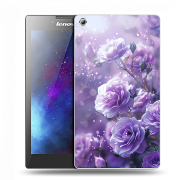 Силиконовый чехол на Lenovo Tab 3 7 с принтом Розы цветы Силиконовый чехол на Lenovo Tab 3 7 с принтом Розы цветы