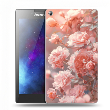 Силиконовый чехол на Lenovo Tab 3 7 с принтом Розовые розы