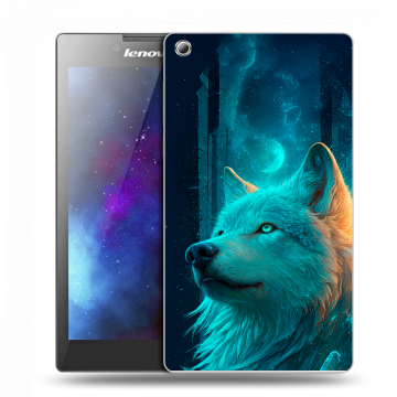 Силиконовый чехол на Lenovo Tab 3 7 с принтом бабочки саккура