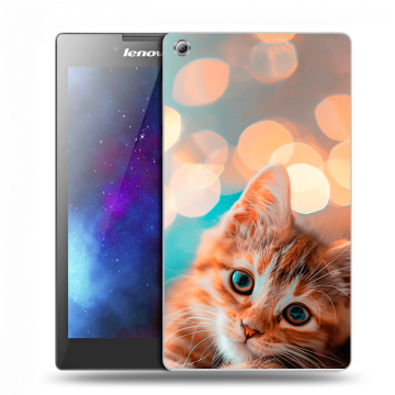 Силиконовый чехол на Lenovo Tab 3 7 с принтом котик