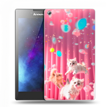 Силиконовый чехол на Lenovo Tab 3 7 с принтом милые котики