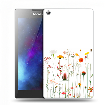 Силиконовый чехол на Lenovo Tab 3 7 с принтом цветы