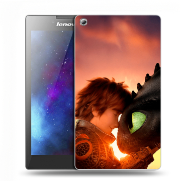 Силиконовый чехол на Lenovo Tab 3 7 с принтом Как приручить дракона