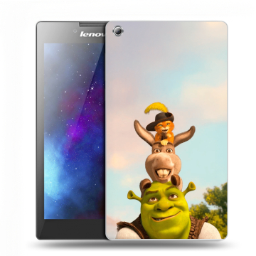 Силиконовый чехол на Lenovo Tab 3 7 с принтом Шрек Shrek