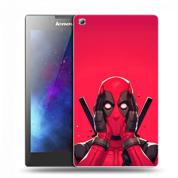 Силиконовый чехол на Lenovo Tab 3 7 с принтом Дедпул Deadpool