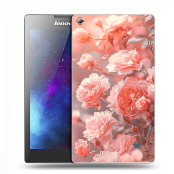 Силиконовый чехол на Lenovo Tab 3 7 с принтом Розы цветы