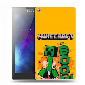 Силиконовый чехол на Lenovo Tab 3 7 с принтом Майнкрафт Minecraft
