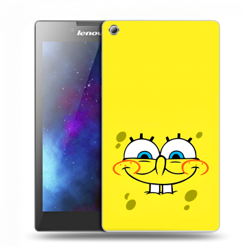 Силиконовый чехол на Lenovo Tab 3 7 с принтом спанчбоб спанч боб