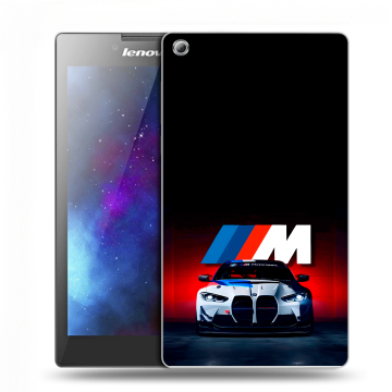 Силиконовый чехол на Lenovo Tab 3 7 с принтом БМВ BMW Силиконовый чехол на Lenovo Tab 3 7 с принтом БМВ BMW