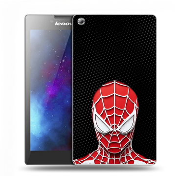 Силиконовый чехол на Lenovo Tab 3 7 с принтом человек паук spiderman