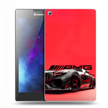Силиконовый чехол на Lenovo Tab 3 7 с принтом Мерседес Mercedes AMG