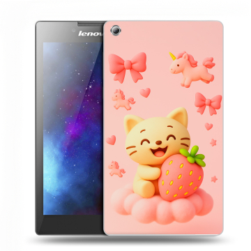 Силиконовый чехол на Lenovo Tab 3 7 с принтом для девочек