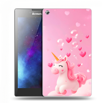 Силиконовый чехол на Lenovo Tab 3 7 с принтом Единорог
