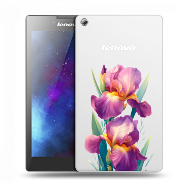 Силиконовый чехол на Lenovo Tab 3 7 с принтом Цветы орхидеи
