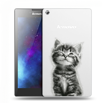 Силиконовый чехол на Lenovo Tab 3 7 с принтом Котенок