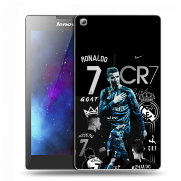 Силиконовый чехол на Lenovo Tab 3 7 с принтом Реал Роналдо